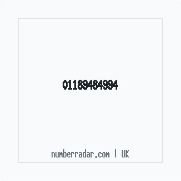 Reverse number check for +44 118 948 4994 — who called me?