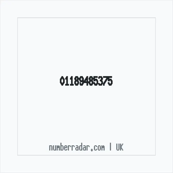 Reverse number check for +44 118 948 5375 — who called me?