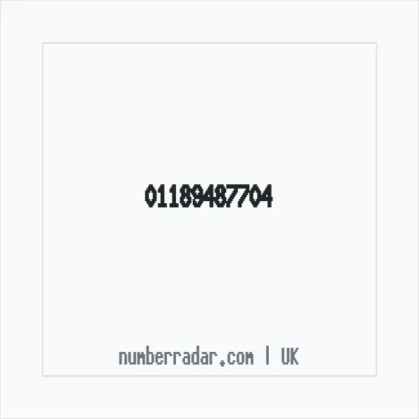 Reverse number check for +44 118 948 7704 — who called me?