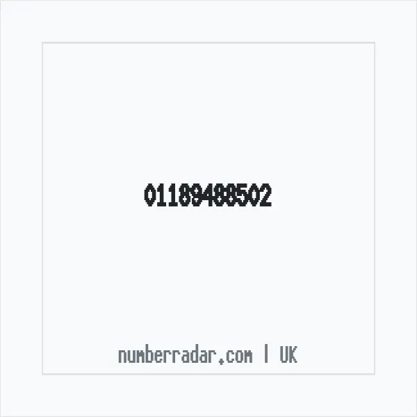 Reverse number check for +44 118 948 8502 — who called me?