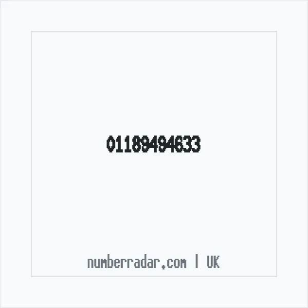 Reverse number check for +44 118 949 4633 — who called me?
