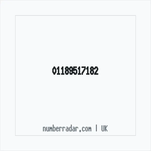 Reverse number check for +44 118 951 7182 — who called me?