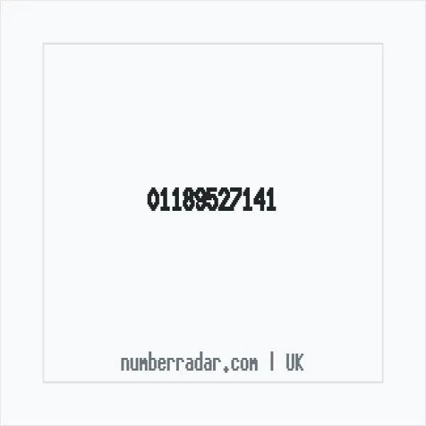 Reverse number check for +44 118 952 7141 — who called me?