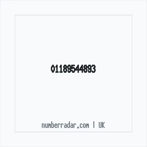 Reverse number check for +44 118 954 4893 — who called me?
