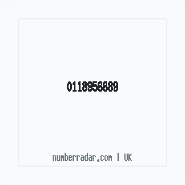 Reverse number check for +44 118956689 — who called me?
