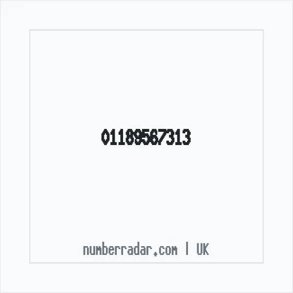 Reverse number check for +44 118 956 7313 — who called me?