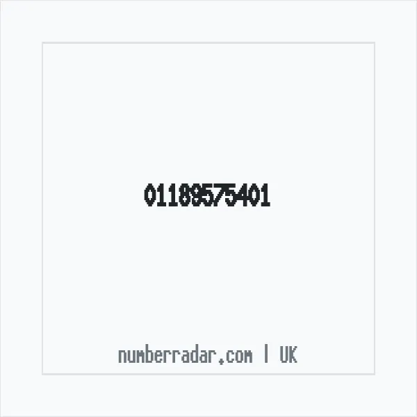 Reverse number check for +44 118 957 5401 — who called me?