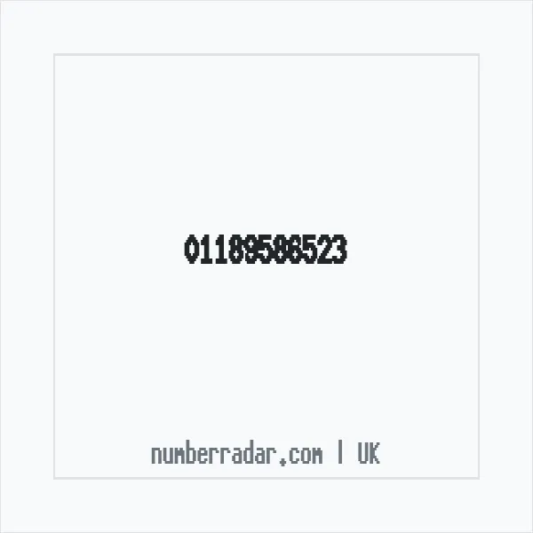 Reverse number check for +44 118 958 6523 — who called me?