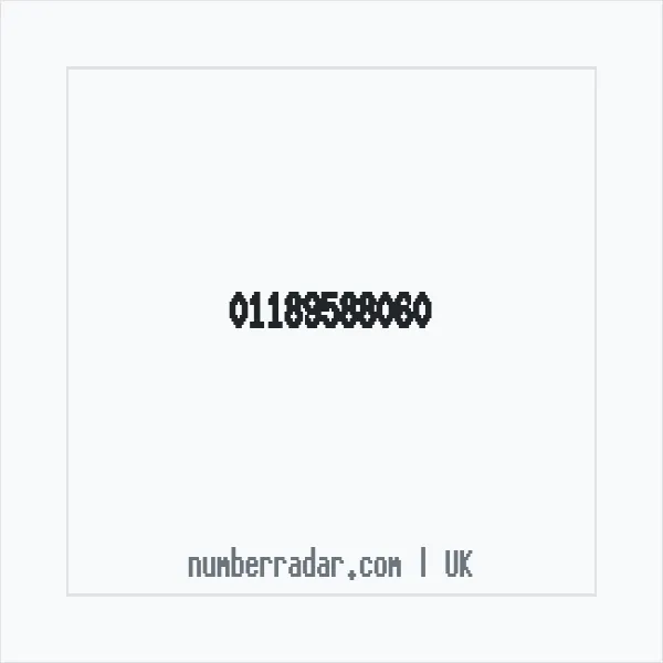 Reverse number check for +44 118 958 8060 — who called me?
