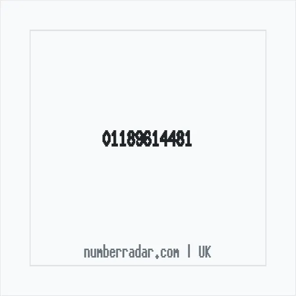 Reverse number check for +44 118 961 4481 — who called me?