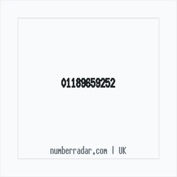 Reverse number check for +44 118 965 9252 — who called me?