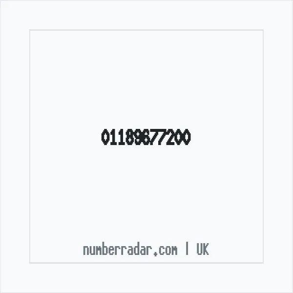 Reverse number check for +44 118 967 7200 — who called me?