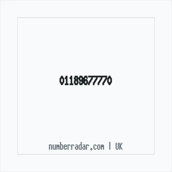 Reverse number check for +44 118 967 7770 — who called me?