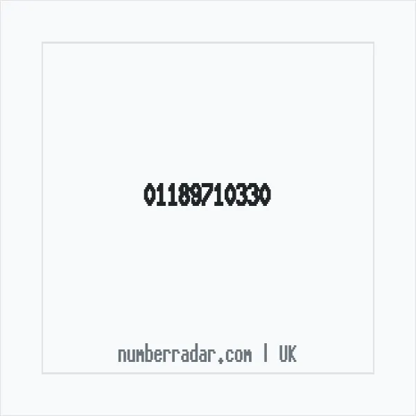 Reverse number check for +44 118 971 0330 — who called me?