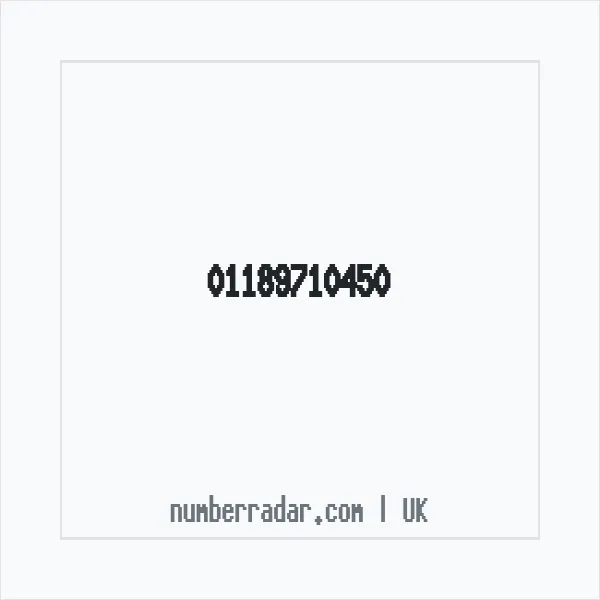 Reverse number check for +44 118 971 0450 — who called me?