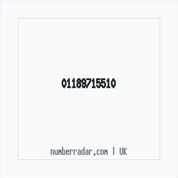 Reverse number check for +44 118 971 5510 — who called me?