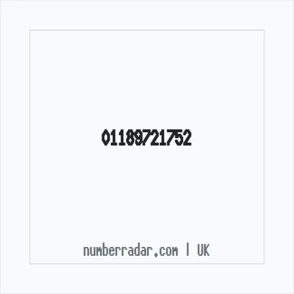 Reverse number check for +44 118 972 1752 — who called me?