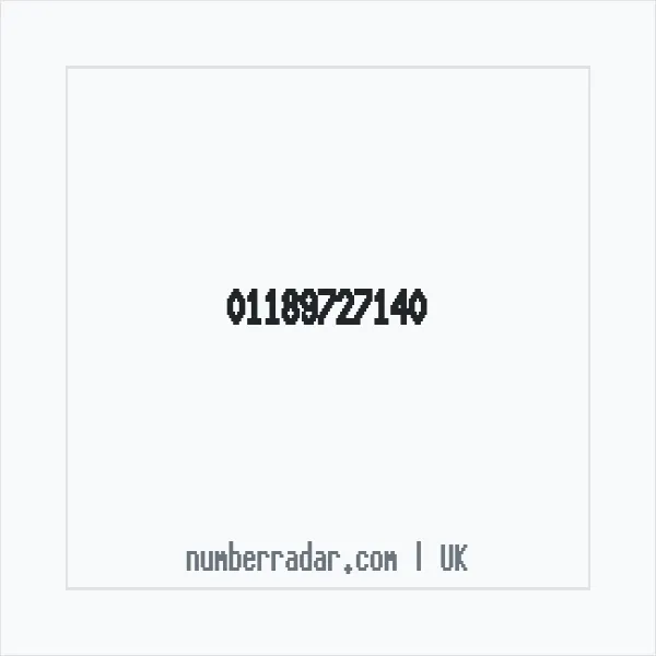 Reverse number check for +44 118 972 7140 — who called me?