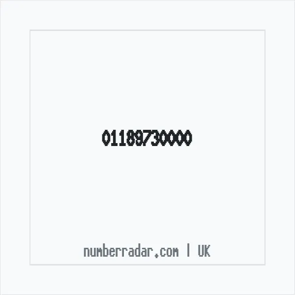 Reverse number check for +44 118 973 0000 — who called me?