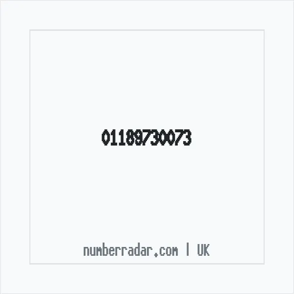 Reverse number check for +44 118 973 0073 — who called me?