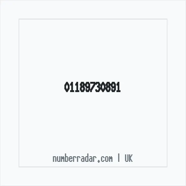Reverse number check for +44 118 973 0891 — who called me?