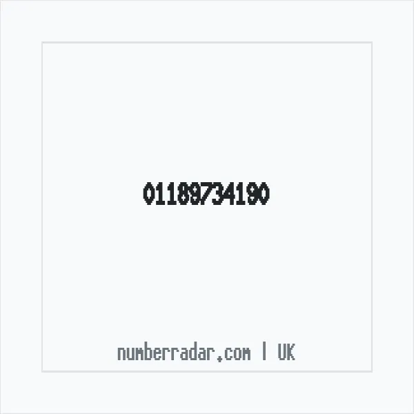 Reverse number check for +44 118 973 4190 — who called me?