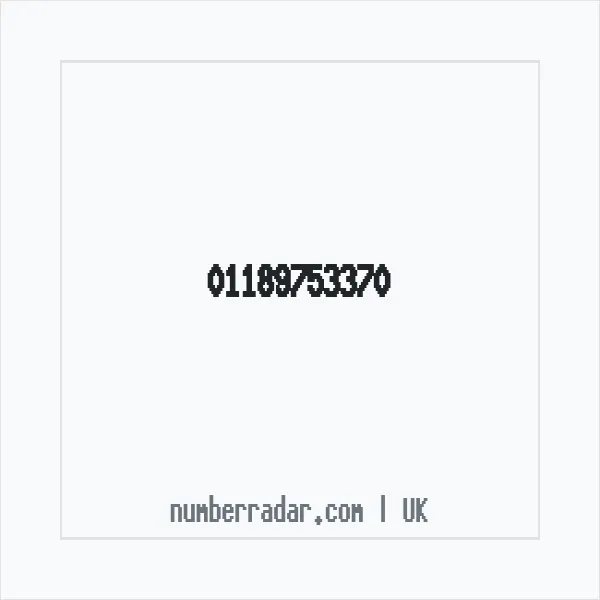 Reverse number check for +44 118 975 3370 — who called me?