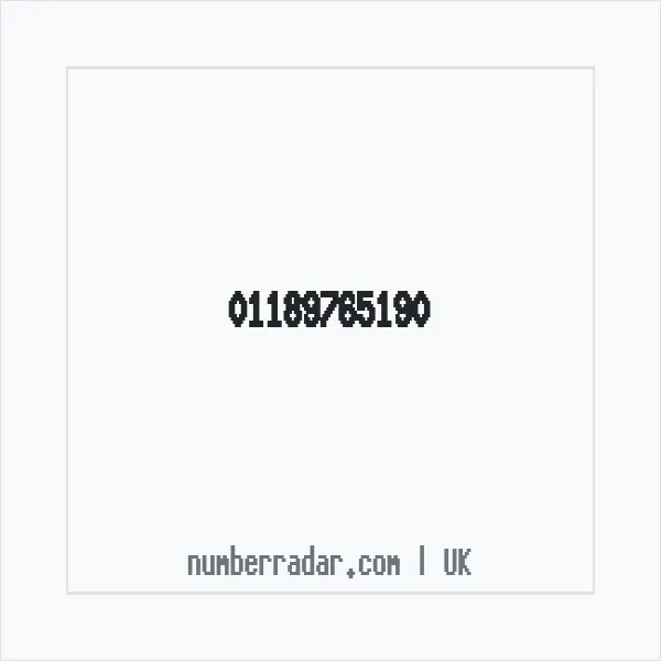 Reverse number check for +44 118 976 5190 — who called me?
