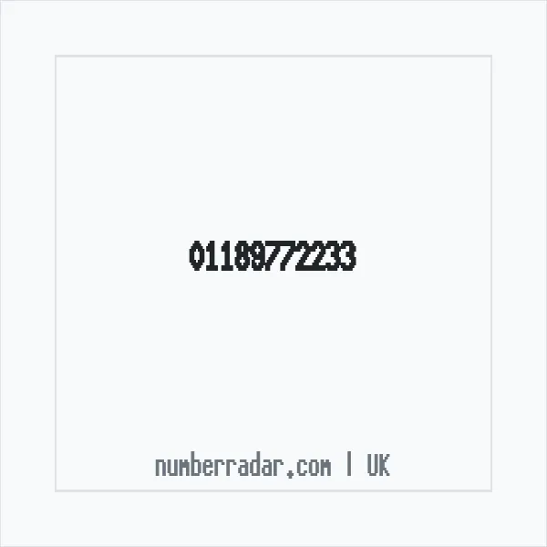 Reverse number check for +44 118 977 2233 — who called me?