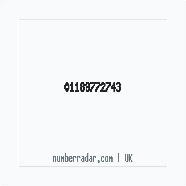 Reverse number check for +44 118 977 2743 — who called me?