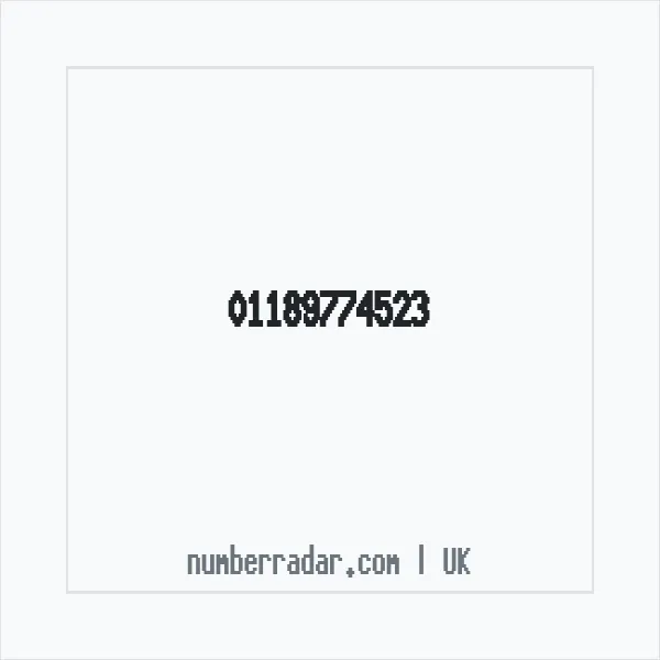 Reverse number check for +44 118 977 4523 — who called me?