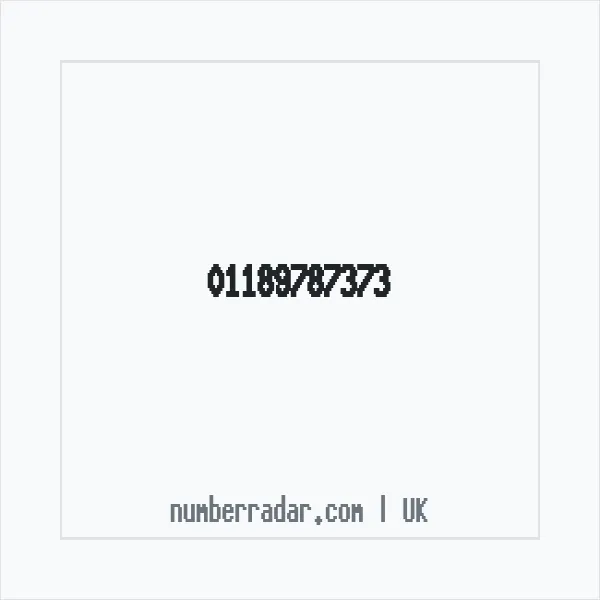 Reverse number check for +44 118 978 7373 — who called me?