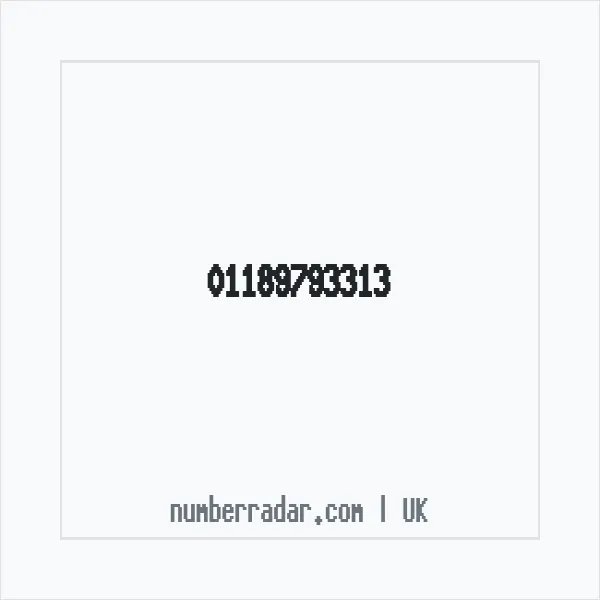 Reverse number check for +44 118 979 3313 — who called me?