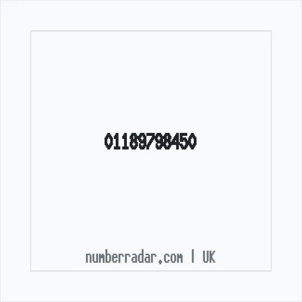 Reverse number check for +44 118 979 8450 — who called me?