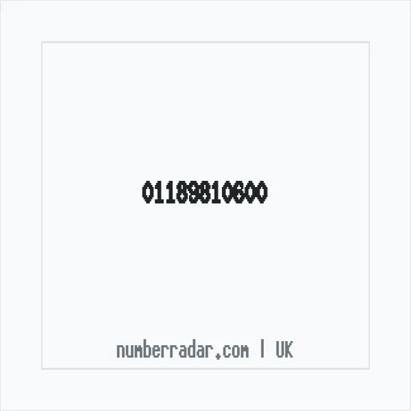 Reverse number check for +44 118 981 0600 — who called me?