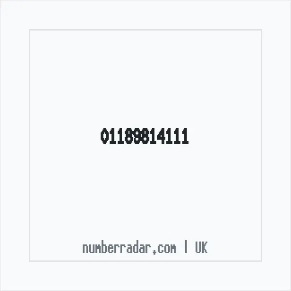 Reverse number check for +44 118 981 4111 — who called me?