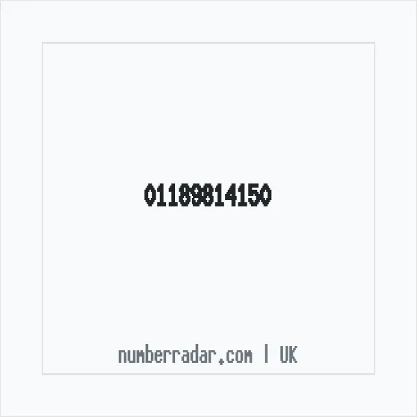 Reverse number check for +44 118 981 4150 — who called me?