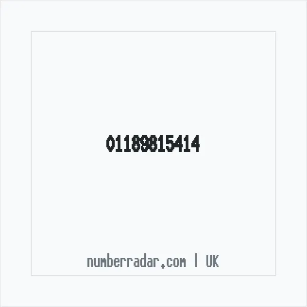 Reverse number check for +44 118 981 5414 — who called me?