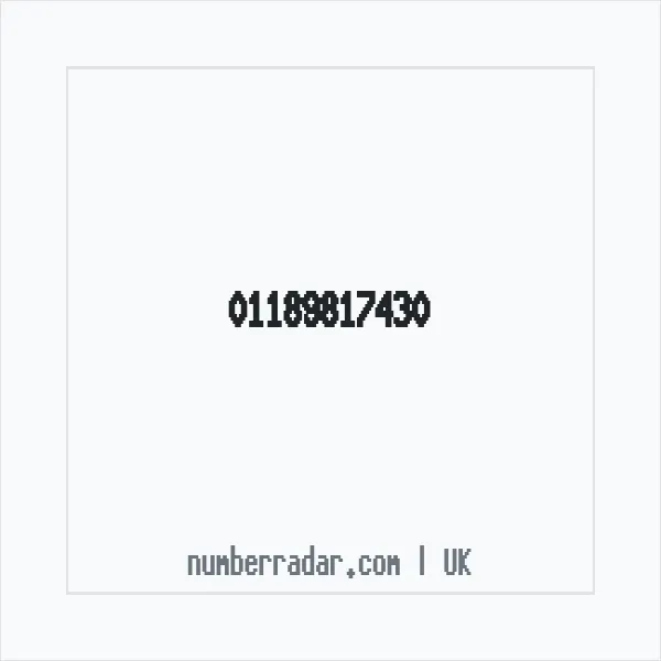 Reverse number check for +44 118 981 7430 — who called me?