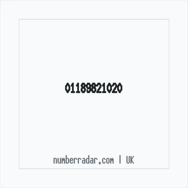 Reverse number check for +44 118 982 1020 — who called me?