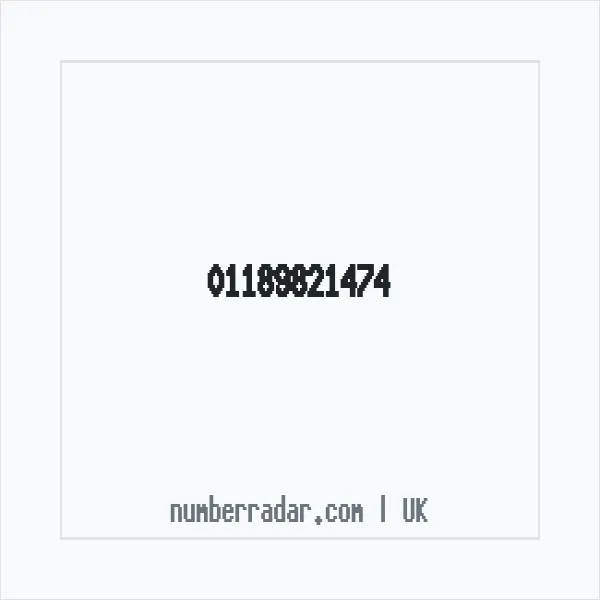 Reverse number check for +44 118 982 1474 — who called me?