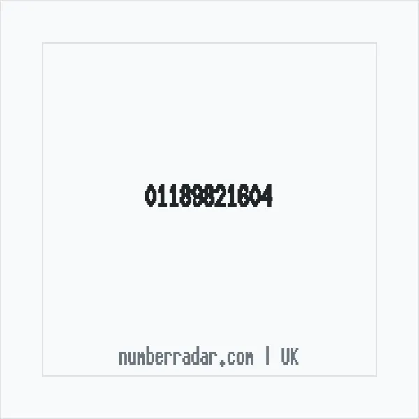 Reverse number check for +44 118 982 1604 — who called me?