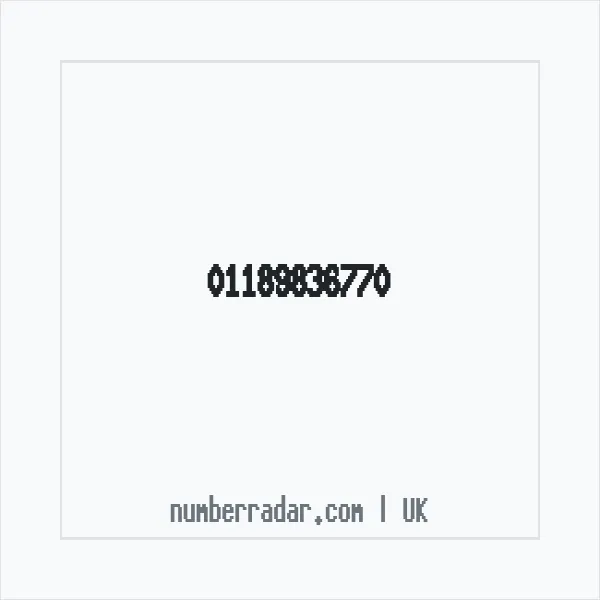 Reverse number check for +44 118 983 6770 — who called me?