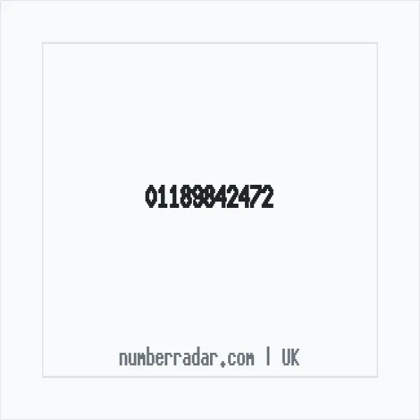 Reverse number check for +44 118 984 2472 — who called me?