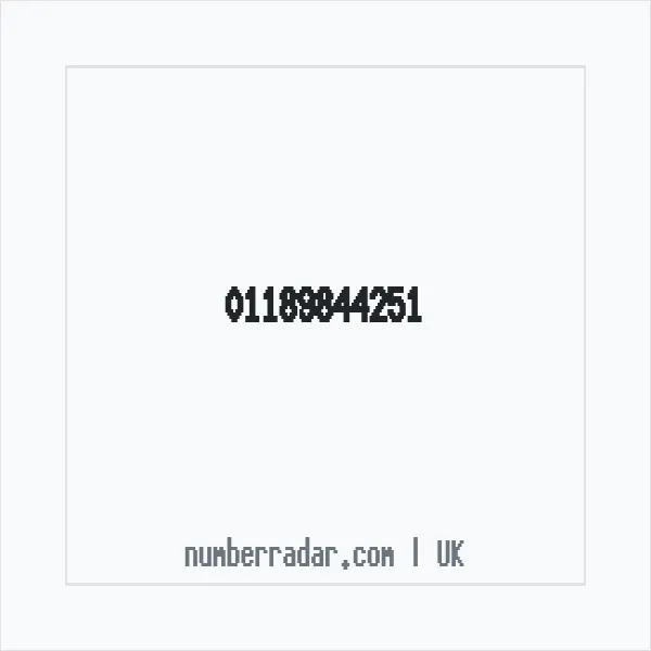 Reverse number check for +44 118 984 4251 — who called me?