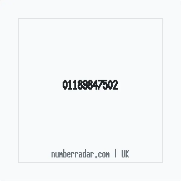 Reverse number check for +44 118 984 7502 — who called me?