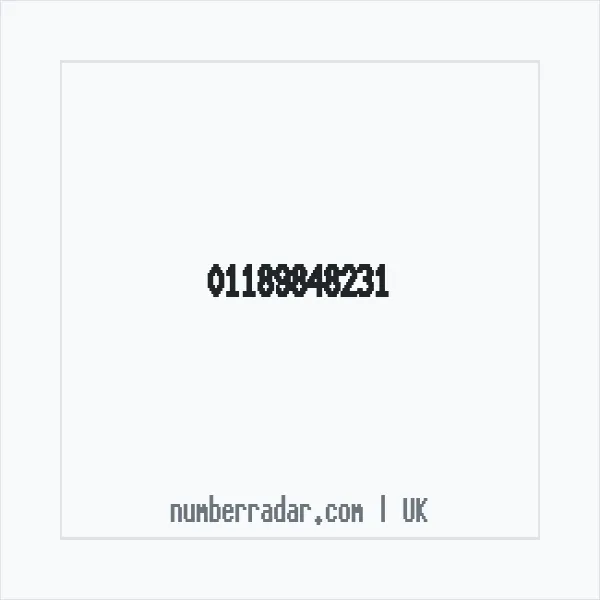 Reverse number check for +44 118 984 8231 — who called me?