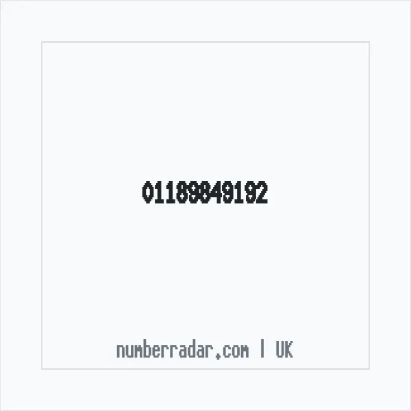 Reverse number check for +44 118 984 9192 — who called me?