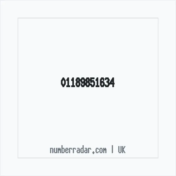 Reverse number check for +44 118 985 1634 — who called me?