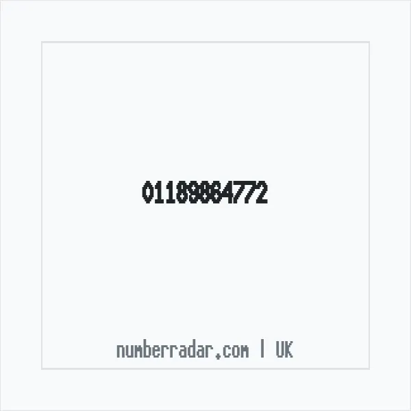 Reverse number check for +44 118 986 4772 — who called me?
